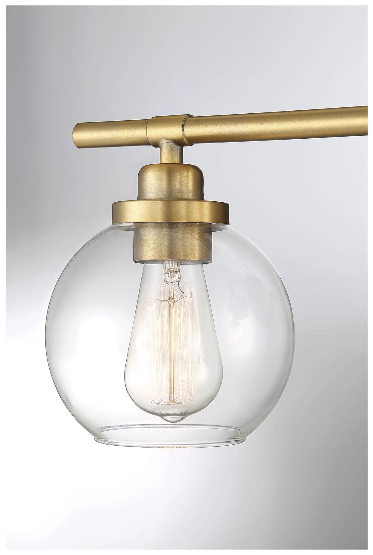 Image 6 Carson 1-Light Wall Sconce in Warm Brass more views