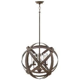 Image1 of Carson 18 3/4" High Vintage Iron 3W Outdoor Hanging Light