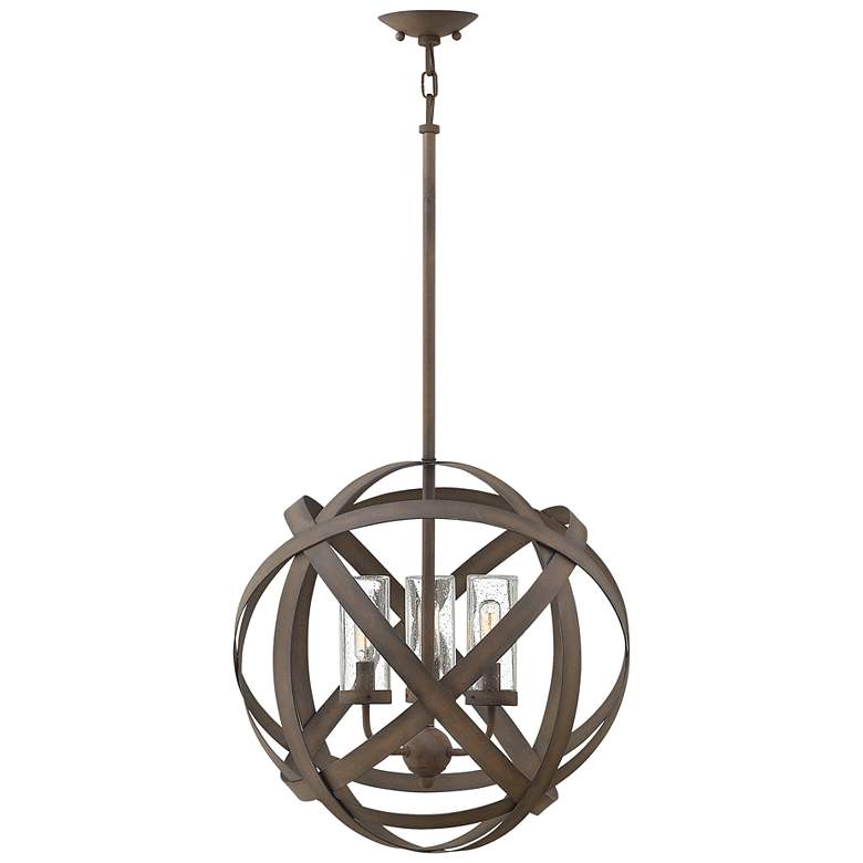 Image 2 Carson 18 3/4" High Vintage Iron 3W Outdoor Hanging Light more views