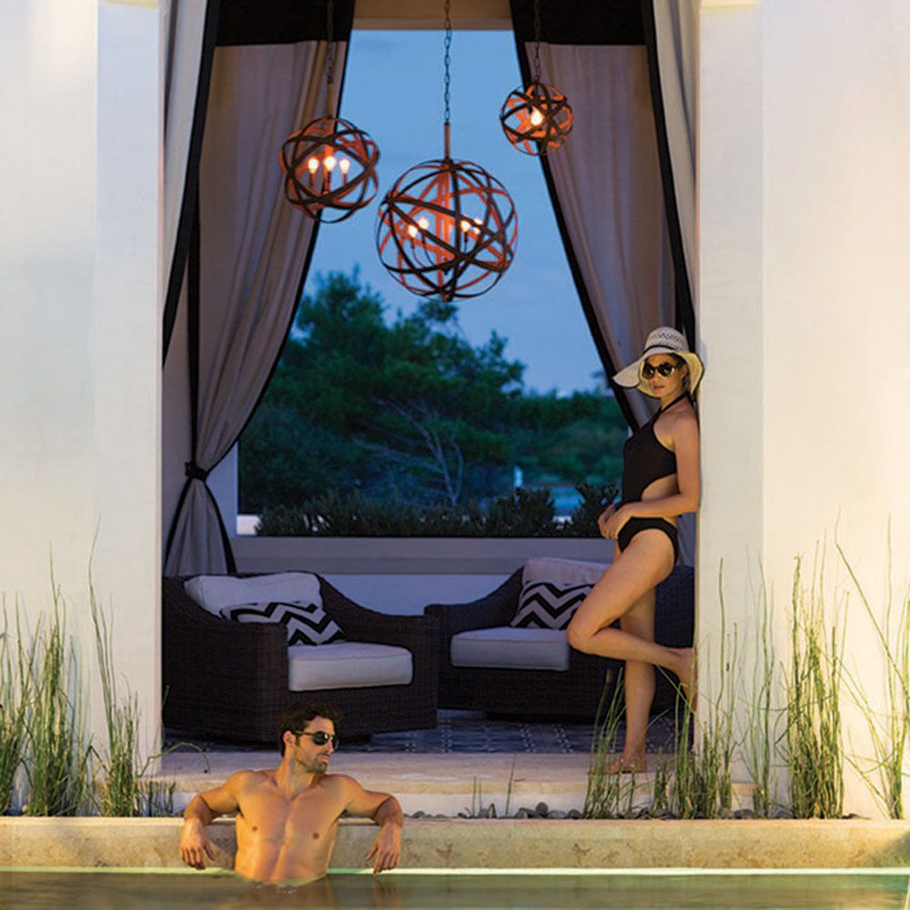 Carson 18 3/4" High Vintage Iron 4W Outdoor Hanging Light