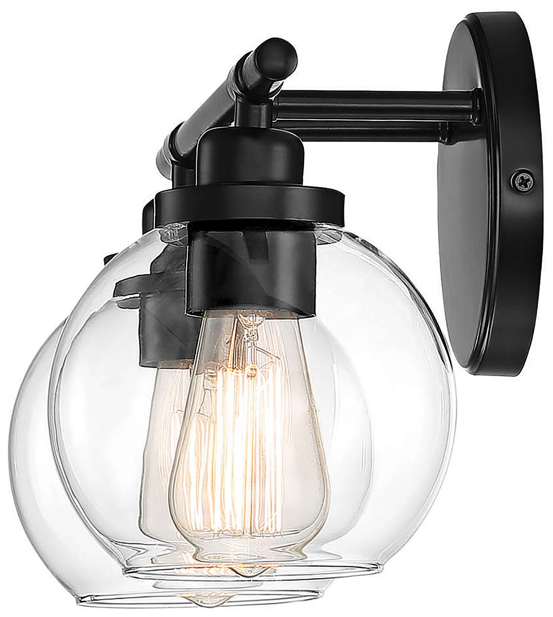 Image 4 Carson 2-Light Bathroom Vanity Light in Matte Black more views