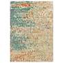 Thumbnail1 of Carson 2'x3' Blue and Orange Abstract Area Rug
