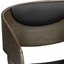 3_Carson 23 1/2" Black Faux Leather Swivel Counter Stools Set of 2 more views