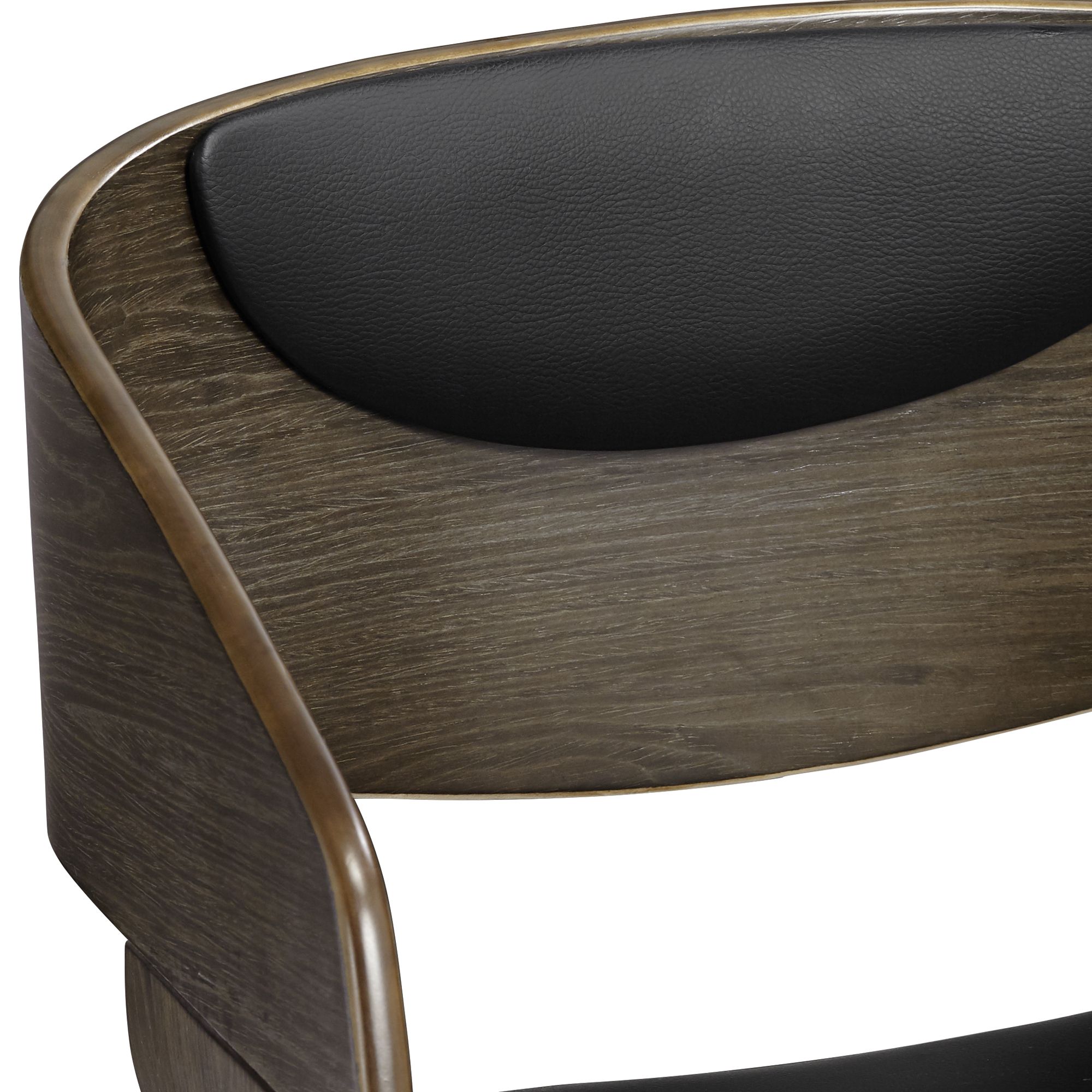 Thumbnail3 of Carson 23 1/2" Black Faux Leather Swivel Counter Stools Set of 2 more views