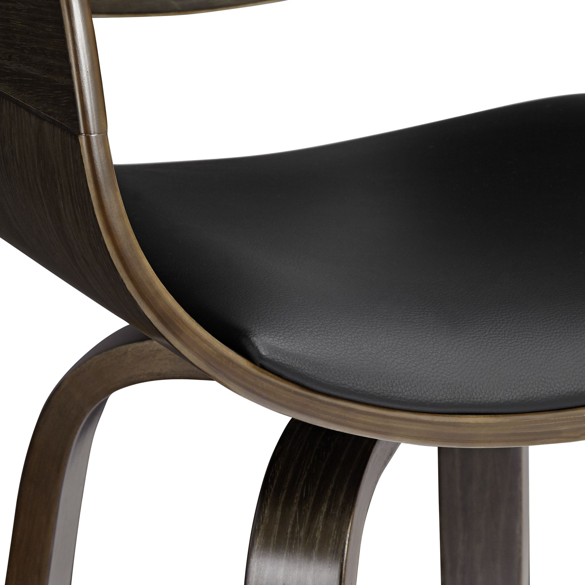 Thumbnail4 of Carson 23 1/2" Black Faux Leather Swivel Counter Stools Set of 2 more views