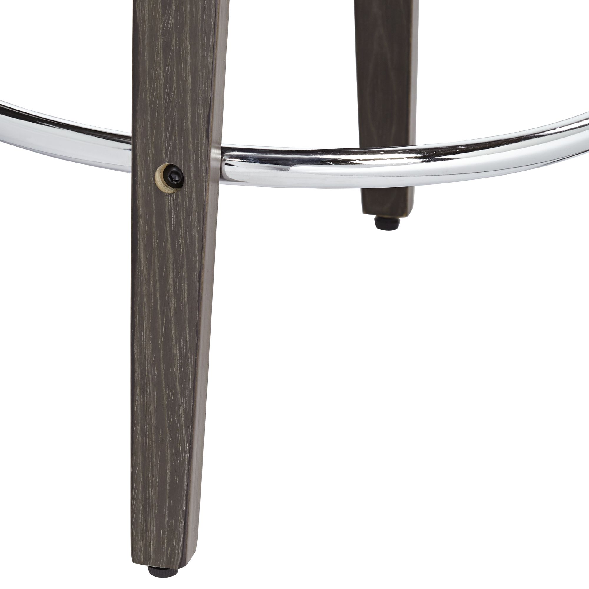 Carson 23 1/2" Black Faux Leather Swivel Counter Stools Set of 2 in scene