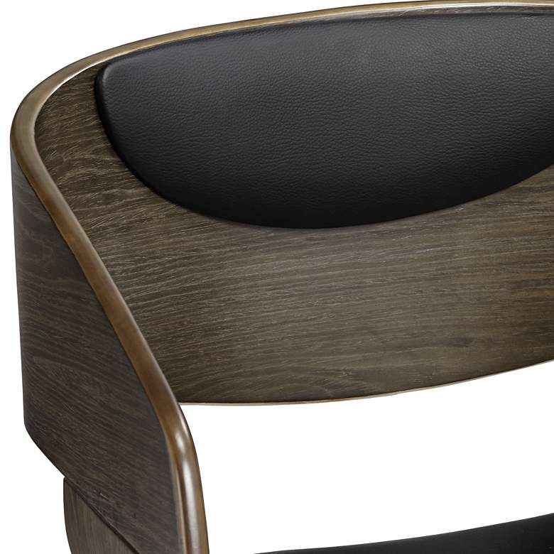 Image 4 Carson 23 1/2" High Black and Gray Swivel Modern Counter Stool more views
