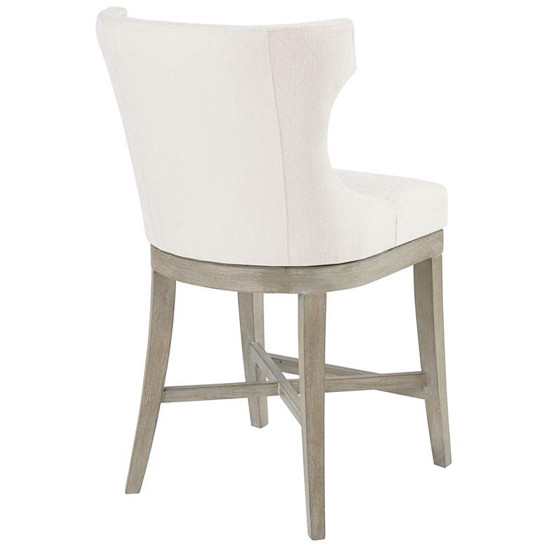 Image 3 Carson 25 1/4" Cream and Reclaimed Gray Swivel Counter Stool more views