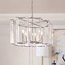 Thumbnail1 of Carson 28"W Polished Nickel and Crystal 6-Light Chandelier