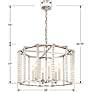 Carson 28"W Polished Nickel and Crystal 6-Light Chandelier