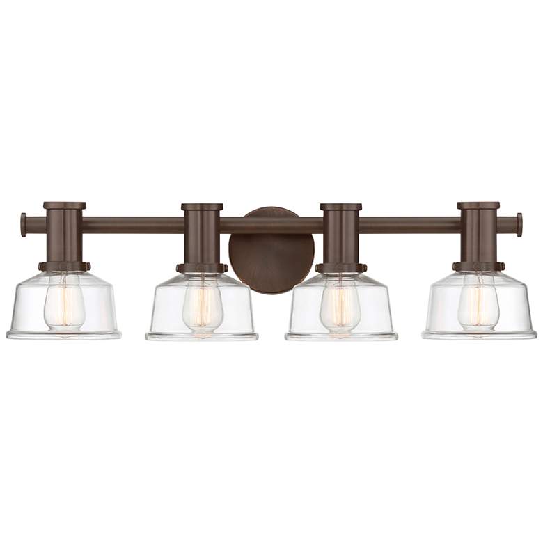 Image 1 Carson 29 1/4" Wide Satin Copper Bronze 4-Light Bath Light