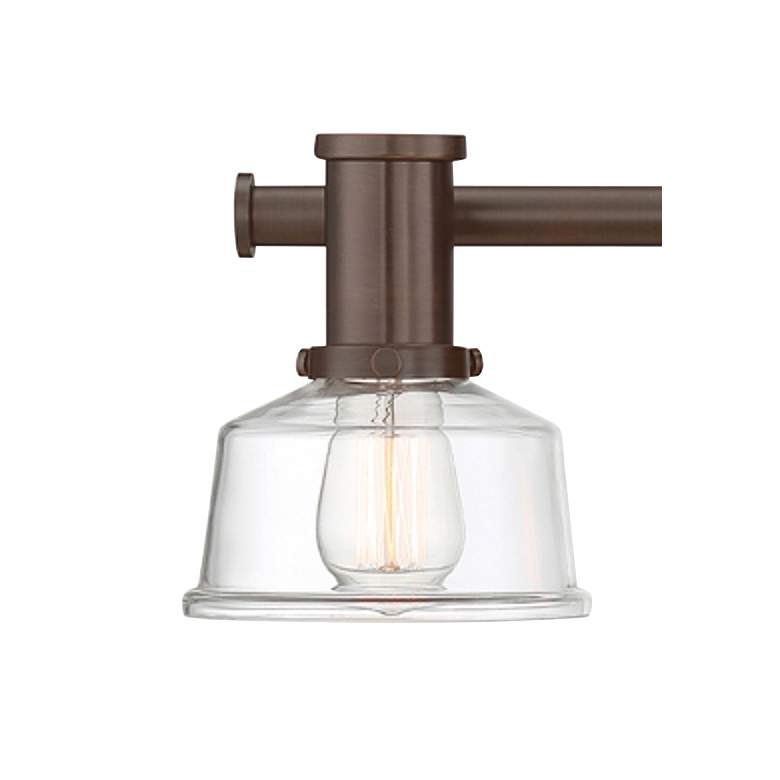 Image 2 Carson 29 1/4" Wide Satin Copper Bronze 4-Light Bath Light more views