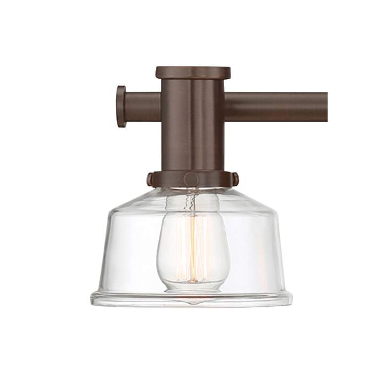 Image 2 Carson 29 1/4 inch Wide Satin Copper Bronze 4-Light Bath Light more views