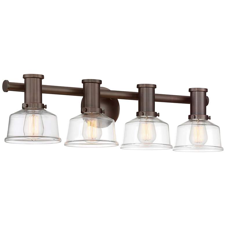 Image 3 Carson 29 1/4 inch Wide Satin Copper Bronze 4-Light Bath Light more views