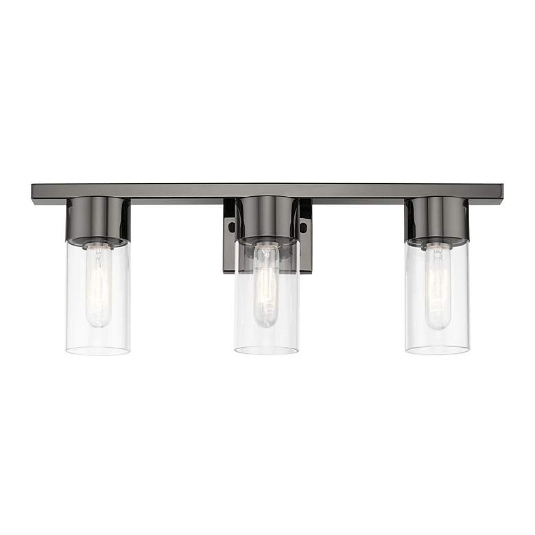 Image 5 Carson 3 Light Black Chrome Vanity Sconce more views