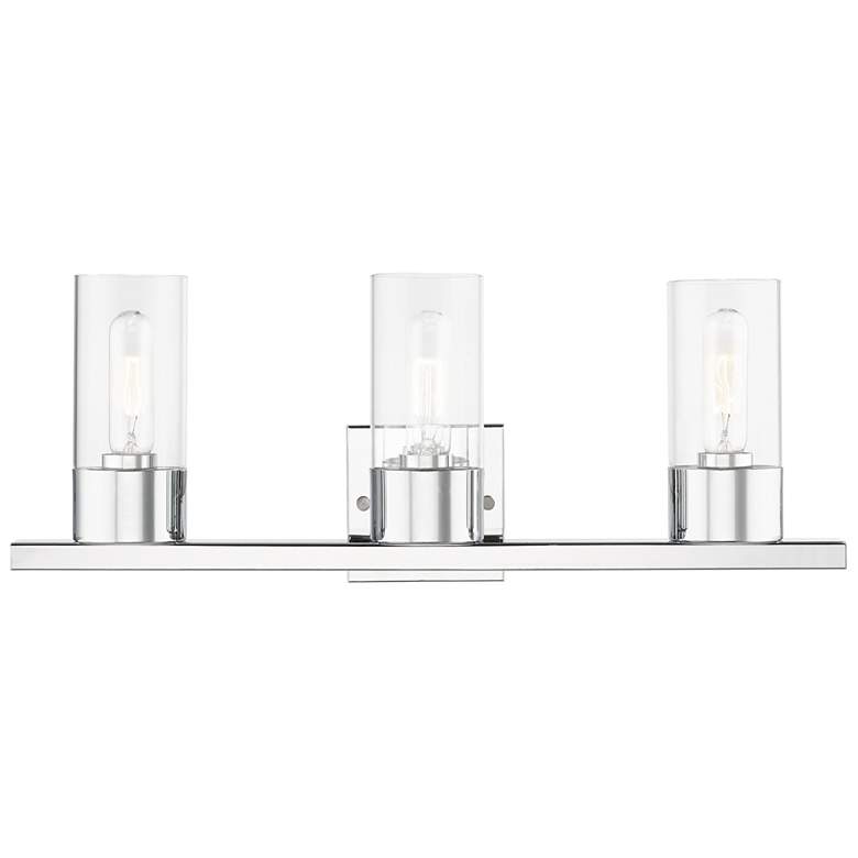 Image 1 Carson 3 Light Polished Chrome Vanity Sconce