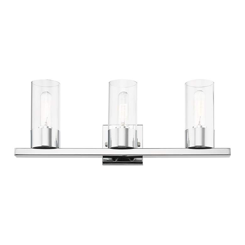 Image 5 Carson 3 Light Polished Chrome Vanity Sconce more views