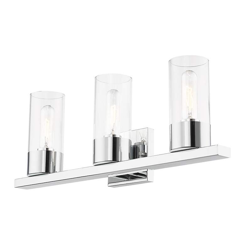 Image 6 Carson 3 Light Polished Chrome Vanity Sconce more views