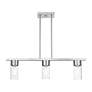 4_Carson 30" Wide Brushed Nickel 3-Light Linear Chandelier more views