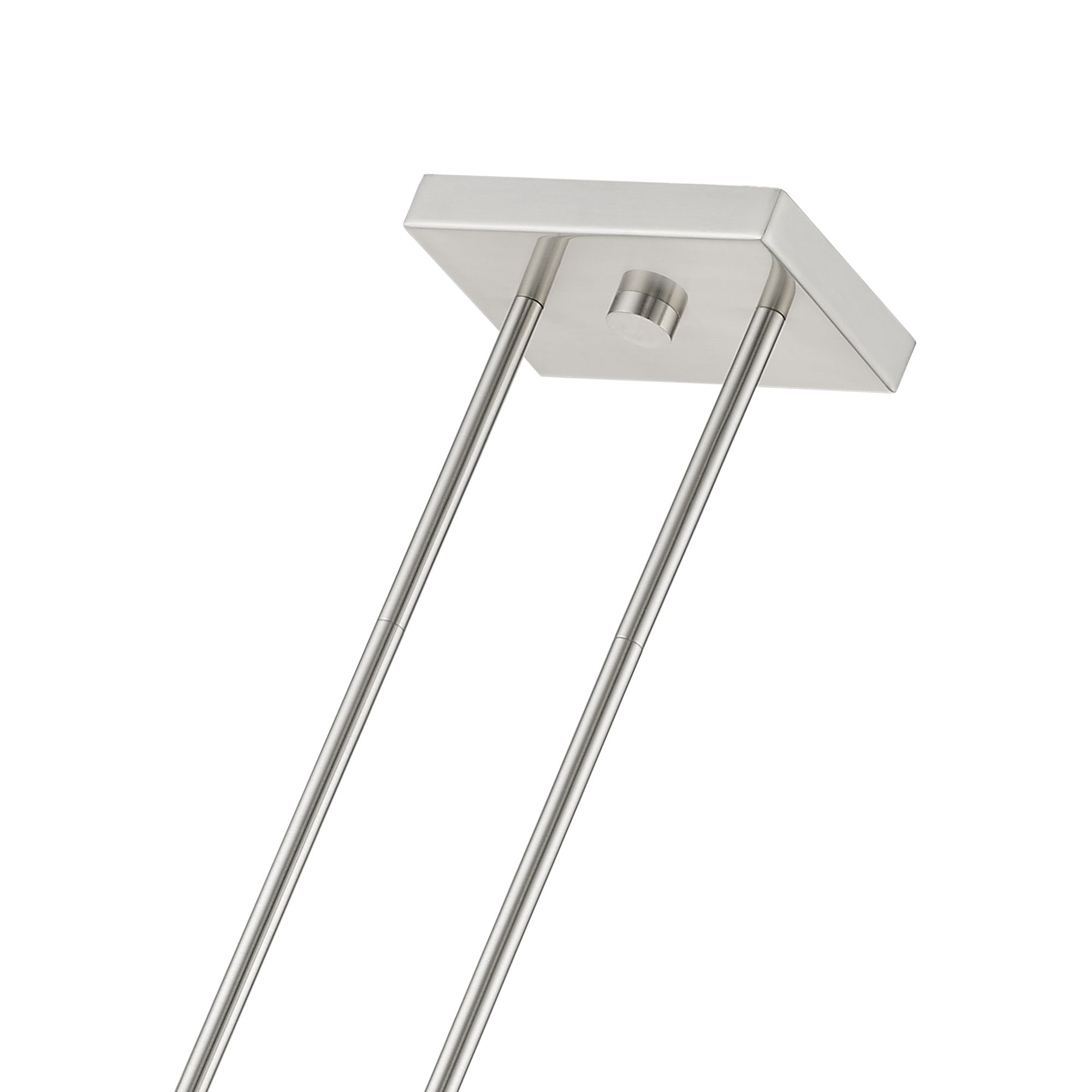 Carson 30" Wide Brushed Nickel 3-Light Linear Chandelier in scene