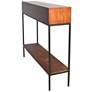 Carson 42" Wide Chestnut Wood Rectangular Console Table