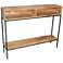 Carson 42" Wide Natural Wood Rectangular Console Table