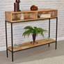 Carson 42" Wide Natural Wood Rectangular Console Table