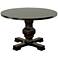 Carson 47 1/4"W Espresso Wood Round Dining Pedestal Table