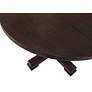 3_Carson 47 1/4"W Espresso Wood Round Dining Pedestal Table more views