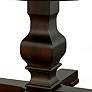4_Carson 47 1/4"W Espresso Wood Round Dining Pedestal Table more views