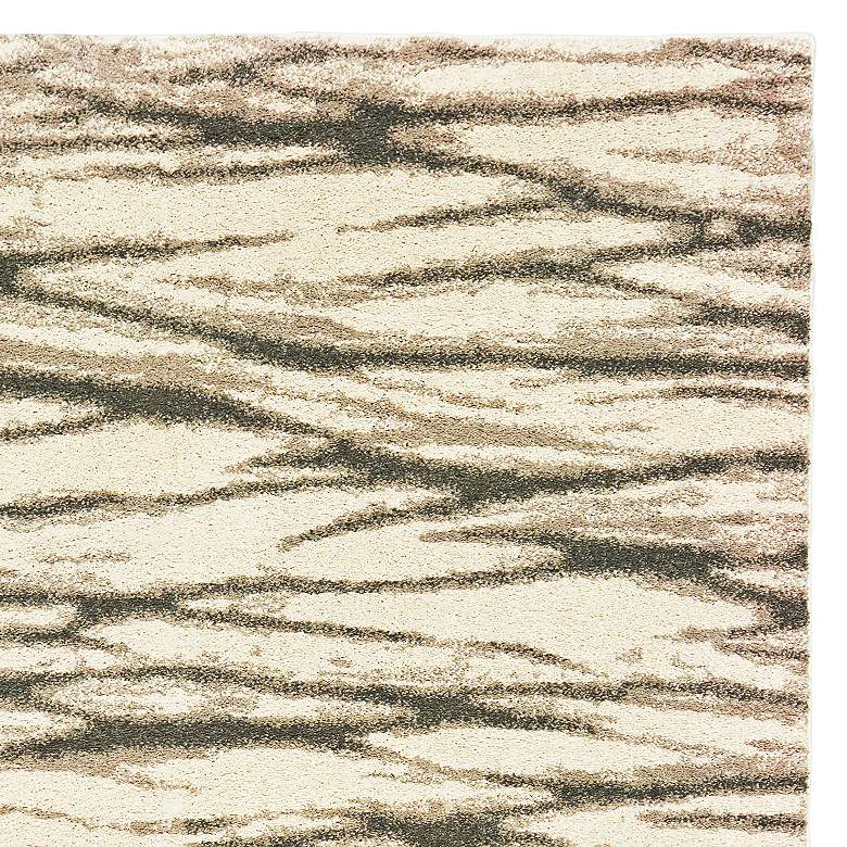 Carson 5&#39;3 inchx7&#39;3 inch Ivory and Sand Abstract Area Rug more views
