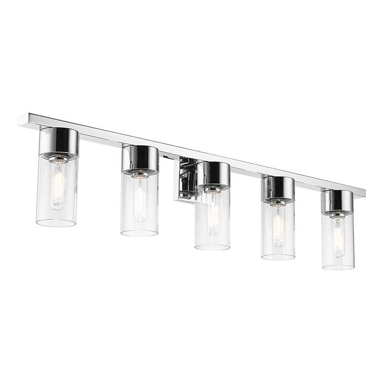 Image 5 Carson 5 Light Polished Chrome Vanity Sconce more views