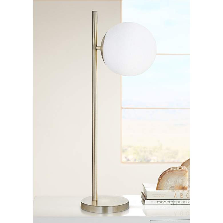 Image 1 Carson Brass Metal LED Table Lamp