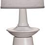 Carson Converse Gloss White Table Lamp w/ Aberdeen Shade
