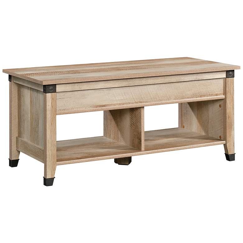 Image 2 Carson Forge 43 1/4" Wide Lintel Oak Lift-Top Coffee Table