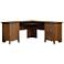 Carson Forge 66 1/4"W Washington Cherry Corner Computer Desk
