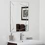 Carstadt 23 1/2" x 31 1/2" Frameless Bathroom Wall Mirror