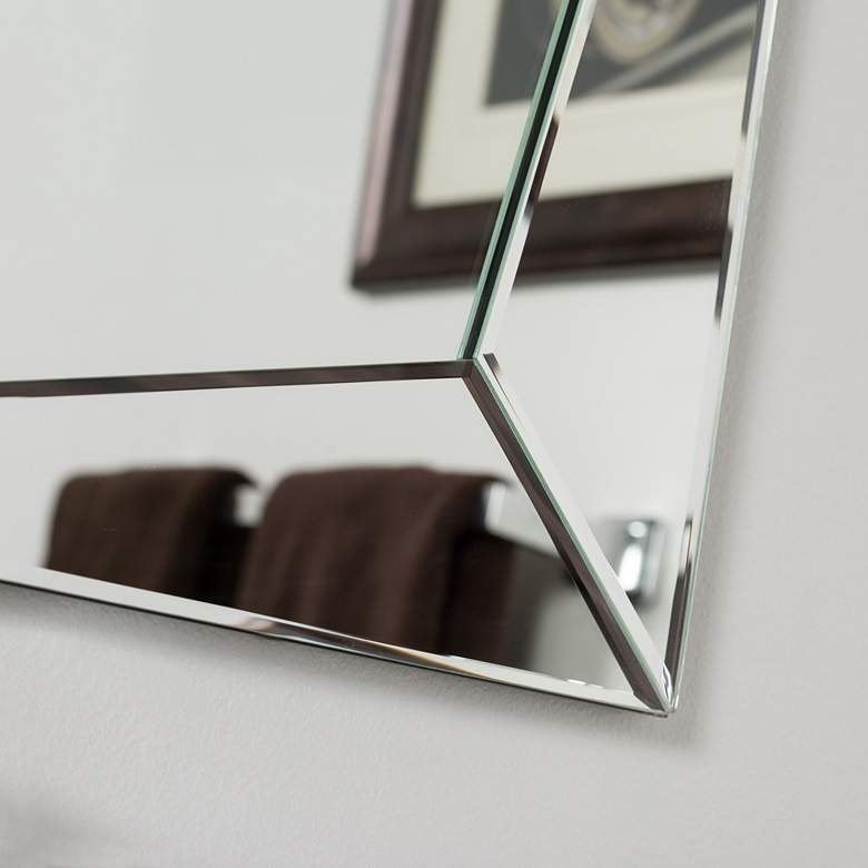 Image 3 Carstadt 23 1/2" x 31 1/2" Frameless Bathroom Wall Mirror more views