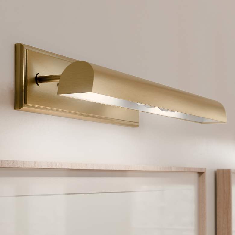 Image 2 Carston 24 1/4" Wide Champagne Bronze Picture Light