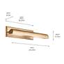 6_Carston 24 1/4" Wide Champagne Bronze Picture Light more views