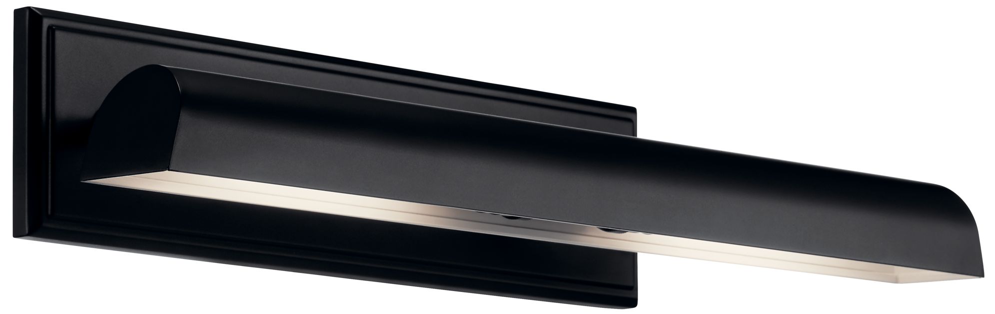 Image 2 Carston 24 Inch 2 Light Picture Light in Black with White Interior