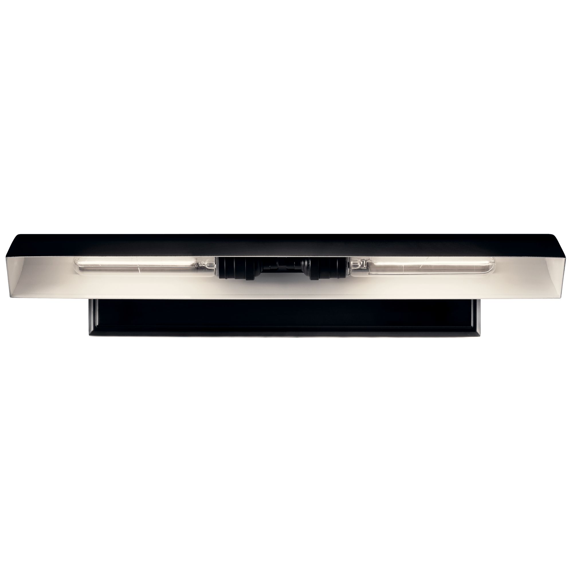 Image 4 Carston 24 Inch 2 Light Picture Light in Black with White Interior more views