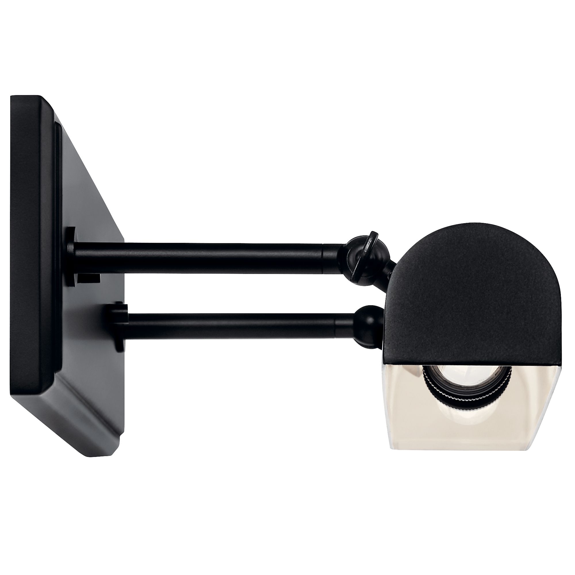 Image 6 Carston 24 Inch 2 Light Picture Light in Black with White Interior more views