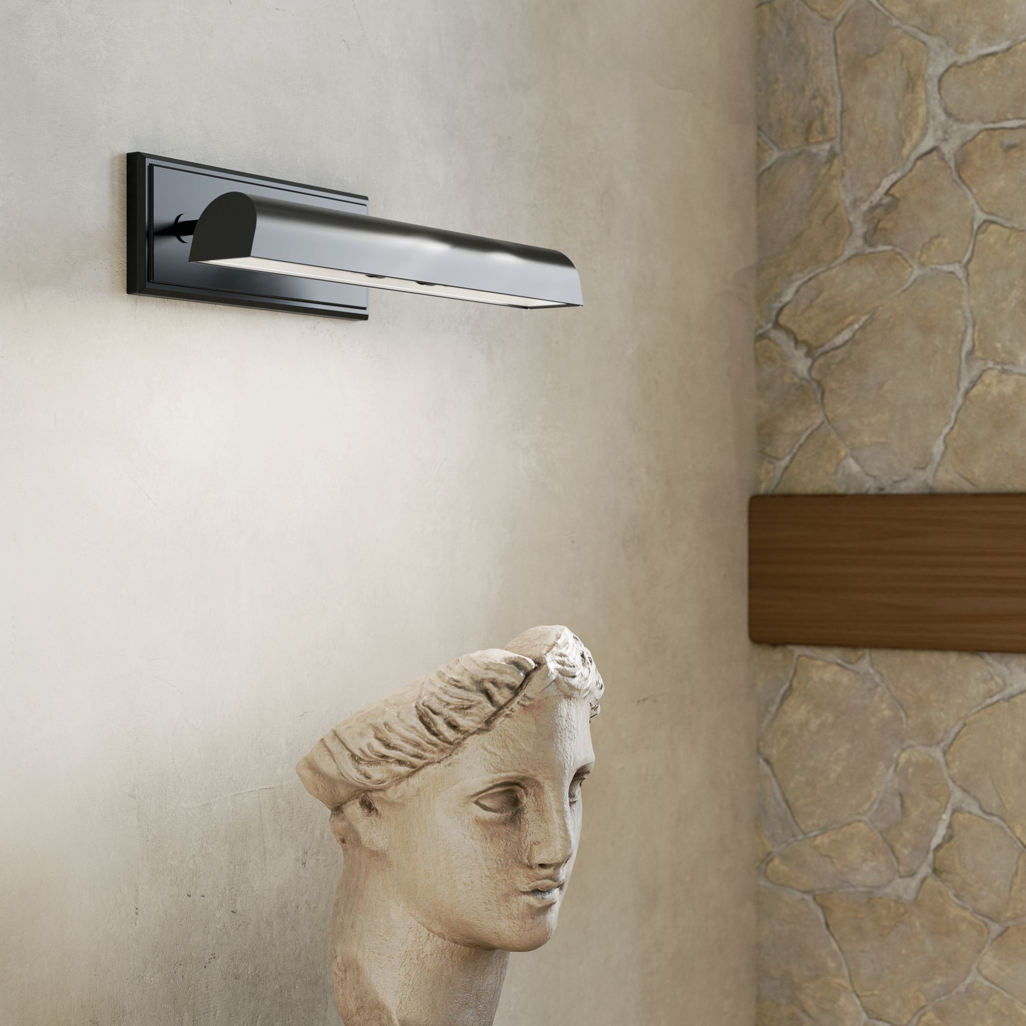 Carston Black Picture Light 2Lt