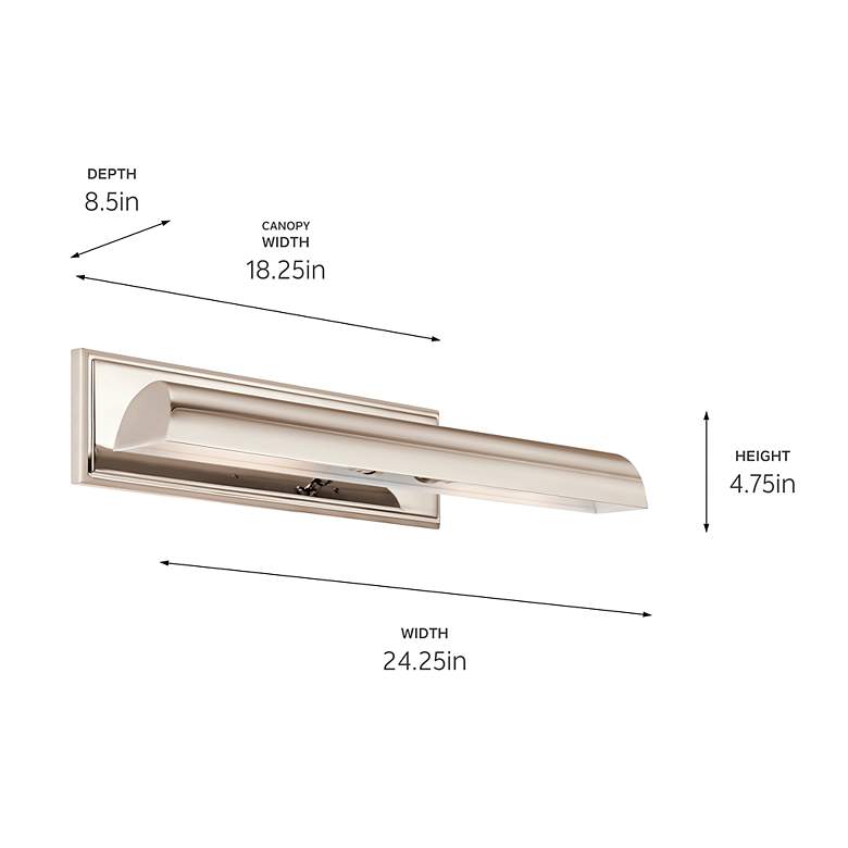 Image 7 Carston Polished Nickel Picture Light 2Lt more views