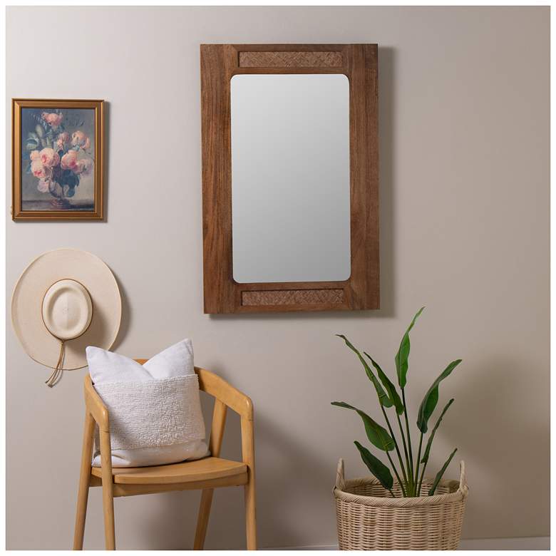 Image 1 Carter 36 x 24 Natural Wall Mirror