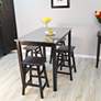 5_Carter 42" Wide Black Rectangular Bar Table more views
