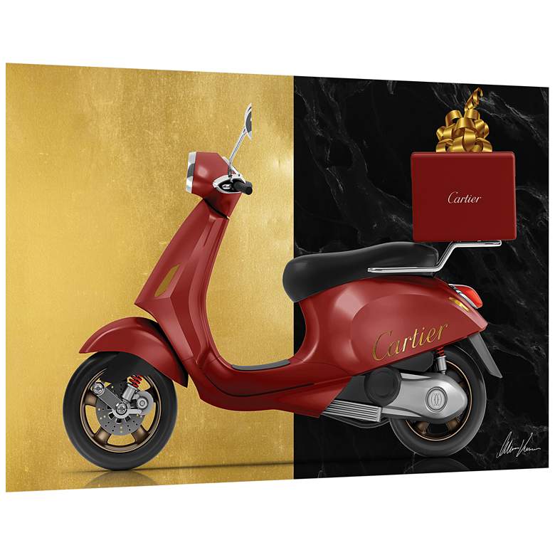 Image 3 Cartier Delivery 48" x 32" Frameless Printed Glass Wall Art more views