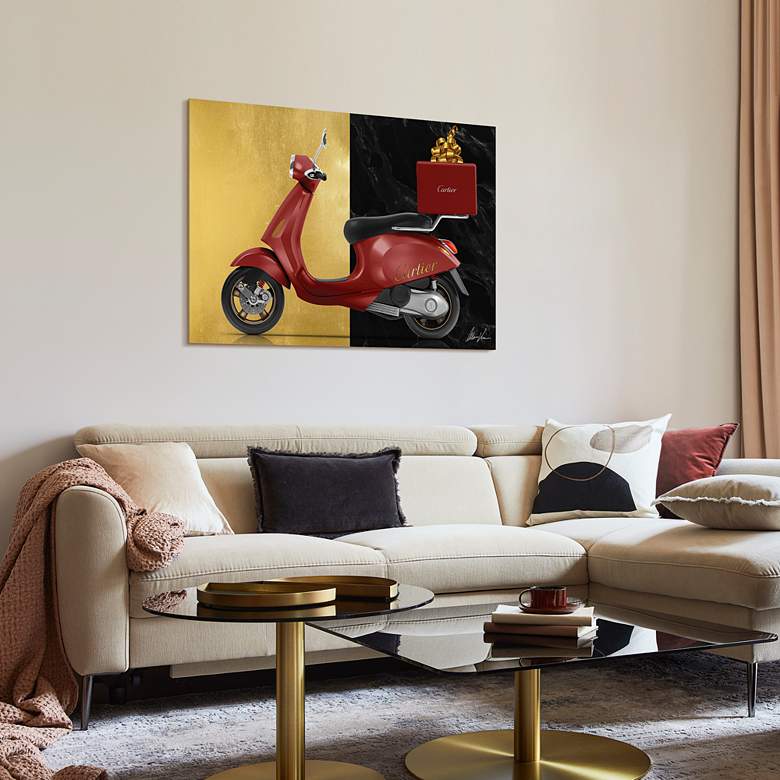 Image 5 Cartier Delivery 48" x 32" Frameless Printed Glass Wall Art more views
