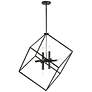 Thumbnail1 of Cartone 25 1/2" Wide Black Open Cube 8-Light Pendant